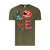 Vintage Olive valentines love Vintage Tee - JahusDesignShop