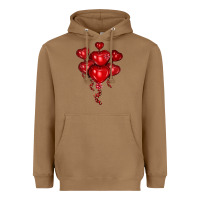 Heart Balloons Olivia Heavyweight Hoodie | Teevron