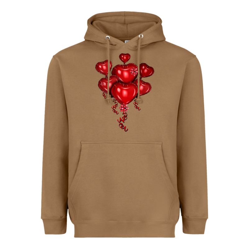 Heart Balloons Olivia Heavyweight Hoodie by OliviaCreatesArt | Teevron
