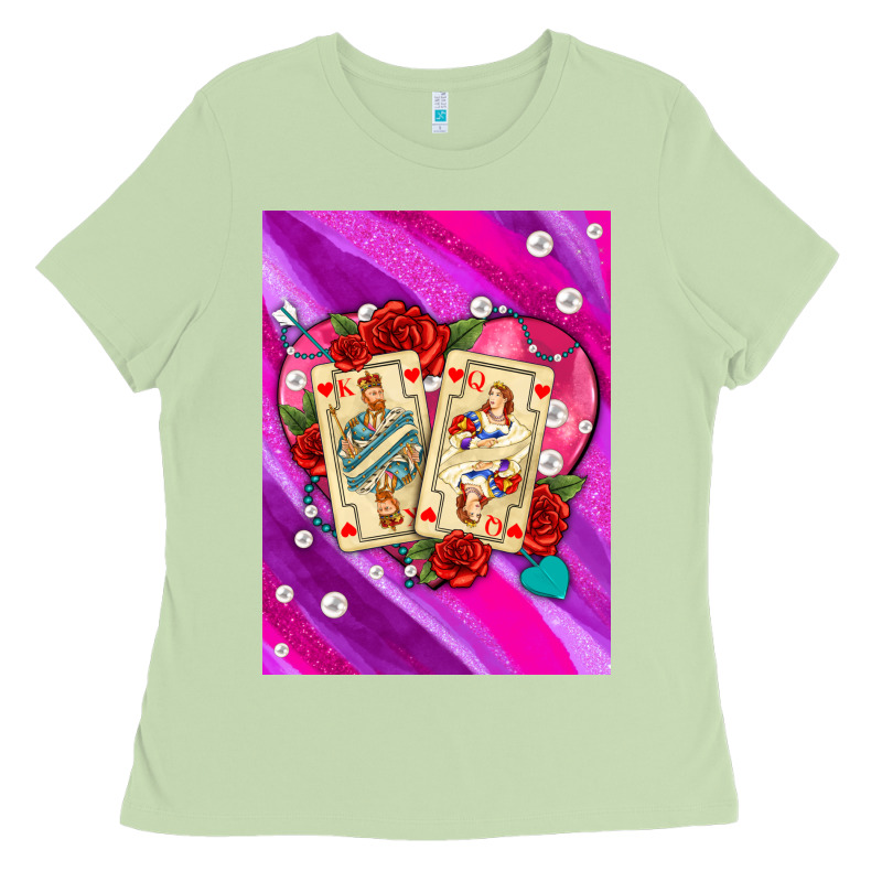Playing Cards With Pearls And Glitter Air Ladies Tee by AdoDesignShop | Teevron