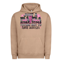 Pigment Burro Just a Mama Out Here Trying Not To Raise Assholes Urban Hoodie - CowhideDigitalArt