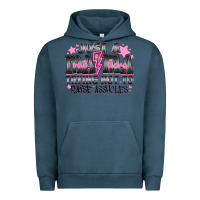 Pigment Midnight Navy Just a Mama Out Here Trying Not To Raise Assholes Urban Hoodie - CowhideDigitalArt