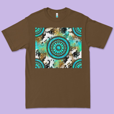 Gemstone Leopard Cowhide Premium Tee Designed By Nancycooperartshop