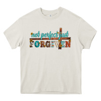 Cream not perfect just forgiven Heavy Core Tee - Artiststas