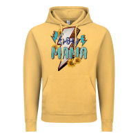 Vintage Mustard boy mama lightning bold Vintage Hoodie - NancyCooperArtShop