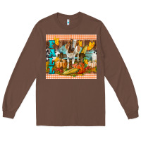 Chestnut fall with baby goat Long Sleeve Tee - LillyAllenDesigns