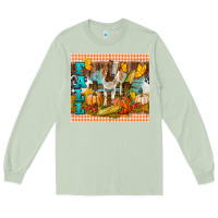 Matcha fall with baby goat Long Sleeve Tee - LillyAllenDesigns