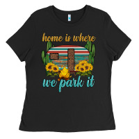 Black home is where we park it Ladies Tee - Artiststas