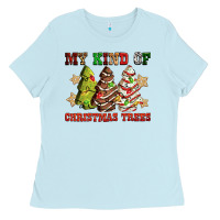 Baby Blue My kind of Christmas trees Ladies Tee - RanaPortraitStore