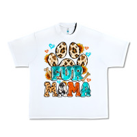 White fur mama Urban Heavy Tee - MaliasSmallBusiness
