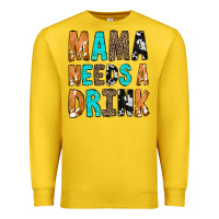 Lemon Mama Needs a Drink Premium Sweatshirt - CowCowDesign