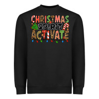 Black christmas spirit activate Heavyweight Sweatshirt - Jasminsmagicworld
