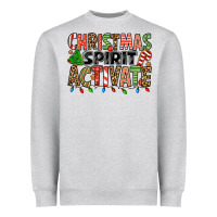 Heather Grey christmas spirit activate Heavyweight Sweatshirt - Jasminsmagicworld