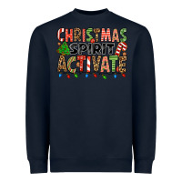Navy christmas spirit activate Heavyweight Sweatshirt - Jasminsmagicworld