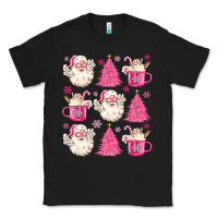 Black retro doodle pink christmas Classic Tee - MaliasSmallBusiness