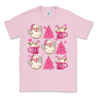 Bubblegum Pink retro doodle pink christmas Classic Tee - MaliasSmallBusiness