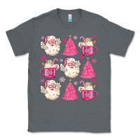 Charcoal Heather retro doodle pink christmas Classic Tee - MaliasSmallBusiness