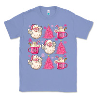 Colony Blue retro doodle pink christmas Classic Tee - MaliasSmallBusiness