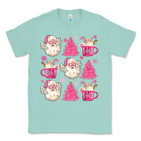 Seafoam retro doodle pink christmas Classic Tee - MaliasSmallBusiness