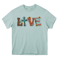 Arona western love with cross Heavy Core Tee - Artiststas