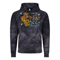 Cloud Black pray on it pray over it pray through it Vintage Hoodie - MaliasSmallBusiness