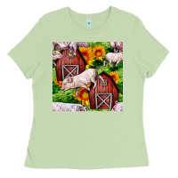 Matcha Mama And Baby Pig Ladies Tee - BundleAndBundleShop