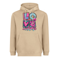 Mushroom love vibes Heavyweight Hoodie - OliviaCreatesArt