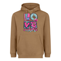 Toasted Coconut love vibes Heavyweight Hoodie - OliviaCreatesArt