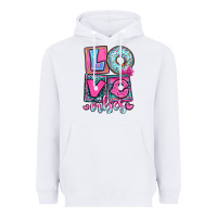White love vibes Heavyweight Hoodie - OliviaCreatesArt
