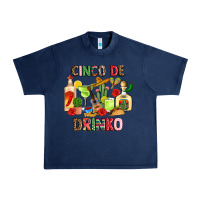 Navy cinco de drinko Urban Heavy Tee - JahusDesignShop