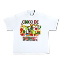 White cinco de drinko Urban Heavy Tee - JahusDesignShop