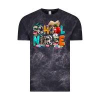 Cloud Black school nurse Vintage Tee - NancyCooperArtShop