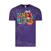 Cloud Purple school nurse Vintage Tee - NancyCooperArtShop