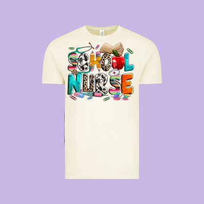School Nurse Vintage Tee Designed By Nancycooperartshop