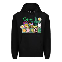 Black Saved by his grace Easter Premium Hoodie - CowGirlArtShop