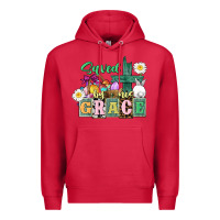Cardinal Saved by his grace Easter Premium Hoodie - CowGirlArtShop
