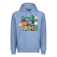 Colony Blue Saved by his grace Easter Premium Hoodie - CowGirlArtShop