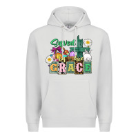 Dove Grey Saved by his grace Easter Premium Hoodie - CowGirlArtShop