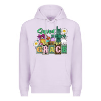 Lilac Saved by his grace Easter Premium Hoodie - CowGirlArtShop