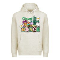Oatmeal Heather Saved by his grace Easter Premium Hoodie - CowGirlArtShop