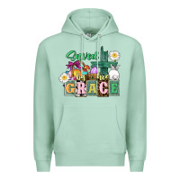 Seafoam Saved by his grace Easter Premium Hoodie - CowGirlArtShop