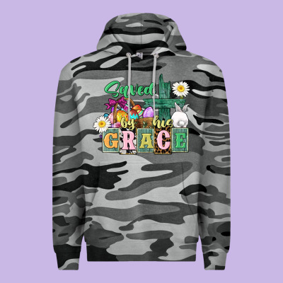 Saved By His Grace Easter Premium Hoodie Designed By Cowgirlartshop