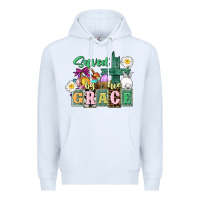 White Saved by his grace Easter Premium Hoodie - CowGirlArtShop
