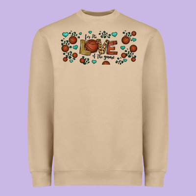 For The Love Of The Game Basketball Heavyweight Sweatshirt Designed By Jasminsmagicworld