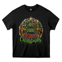 Black happy christmas black Heavy Core Tee - JahusDesignShop