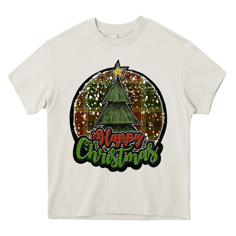 Happy Christmas Black Heavy Core Tee by JahusDesignShop | Teevron