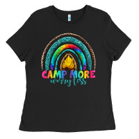 Black camp more worry less Ladies Tee - Artiststas