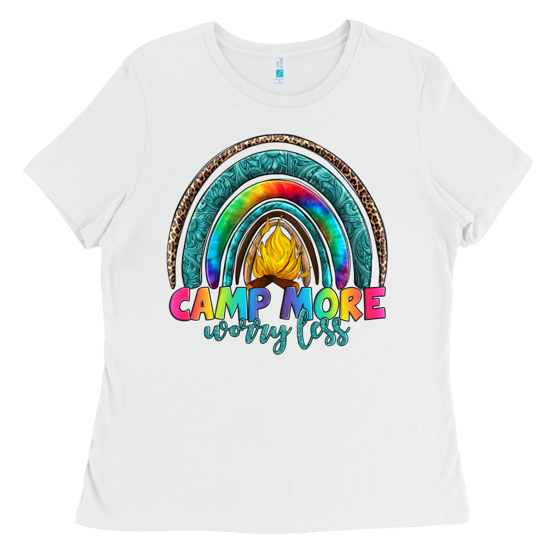 Camp More Worry Less Ladies Tee by Artiststas | Teevron