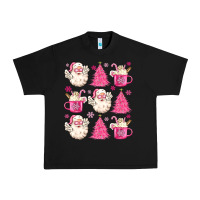 Black retro doodle pink christmas Urban Heavy Tee - MaliasSmallBusiness
