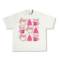 Pistachio retro doodle pink christmas Urban Heavy Tee - MaliasSmallBusiness